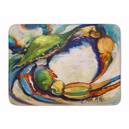 Carolines Treasures Blue Crab Machine Washable Memory Foam Mat JMK1091RUG